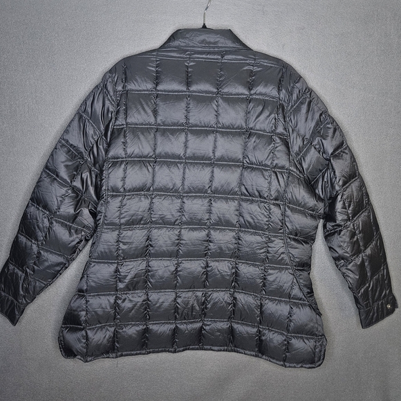 Woolrich Womens Plus 2XL Goose Down Filled Puffer Coat Jacket Black Quilted - Picture 10 of 16